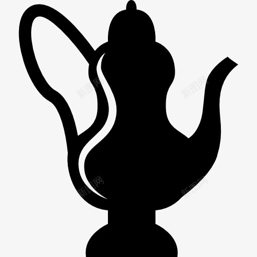 投手或茶壶图标png_新图网 https://ixintu.com 侧视图 厨房组 工具 工具和用具 投手 茶叶罐 饮料容器 黑色
