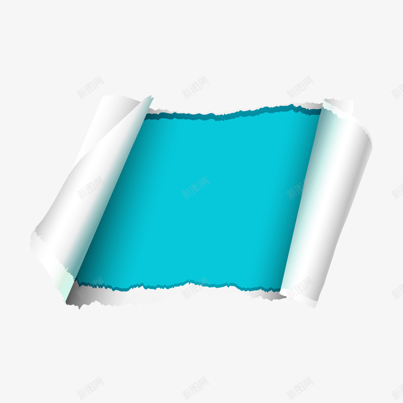 彩色手撕纸矢量图ai免抠素材_新图网 https://ixintu.com banner 夏季 度假 彩色 手撕纸 撕纸 矢量图