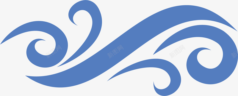 蓝色海浪曲线图标png_新图网 https://ixintu.com 标识logo 波浪曲线 波浪线 海浪logo 海浪曲线 蓝色图标 蓝色海浪图标