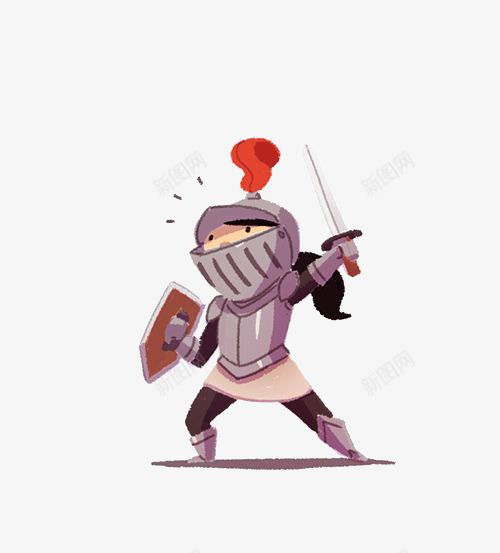 卡通士兵png免抠素材_新图网 https://ixintu.com 古代 可爱插画 士兵 复古 盔甲