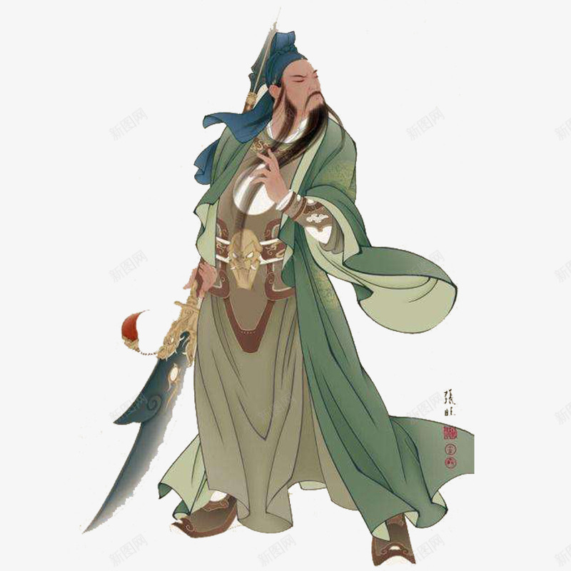 武财神绘画png免抠素材_新图网 https://ixintu.com 关公财神 古代人物 工笔画 武将 绘画 赵公明