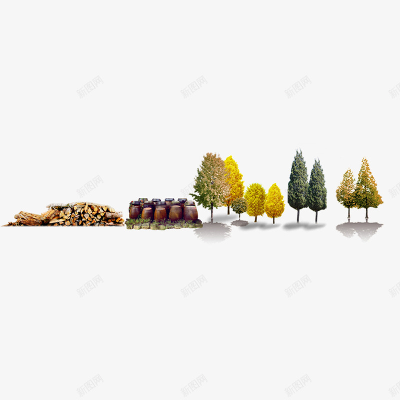 植物png免抠素材_新图网 https://ixintu.com 丰收 农民 农民丰收 数木 秋天 秋天丰收 秋天树木 秋季