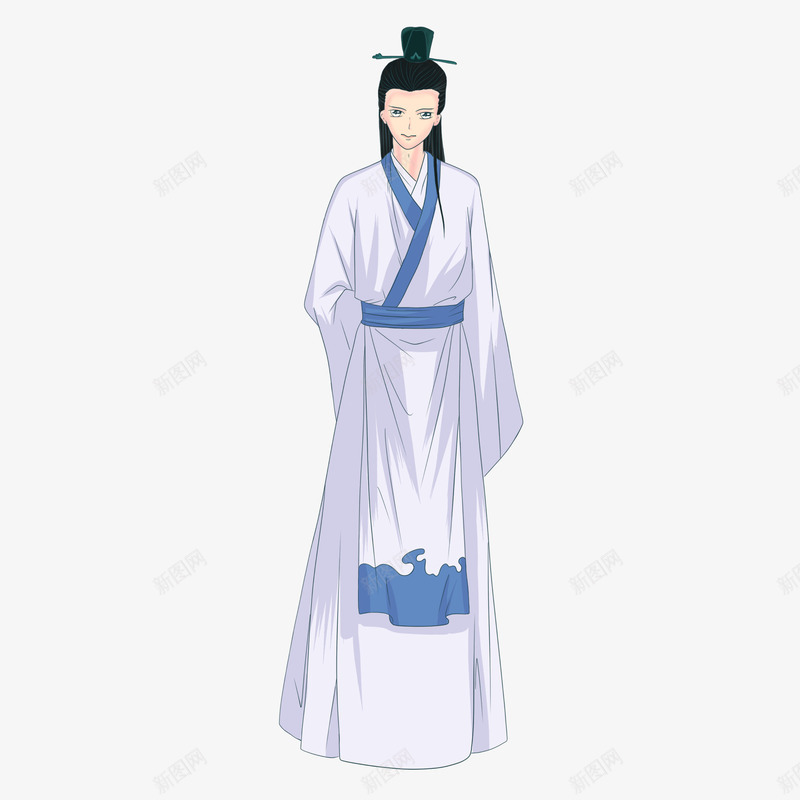 手绘古代人物元素png免抠素材_新图网 https://ixintu.com 人物 元素 古代 手绘