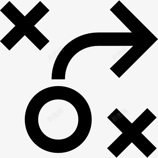 战略的象征图标png_新图网 https://ixintu.com 圆 形状 箭头 组合策略 运动
