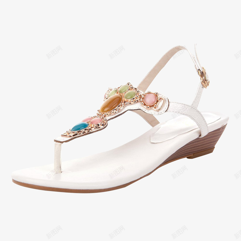 夏季女凉鞋png免抠素材_新图网 https://ixintu.com 产品实物 凉鞋 夏季凉鞋 女鞋 漂亮女鞋 白色女凉鞋 白鞋 限量明星款