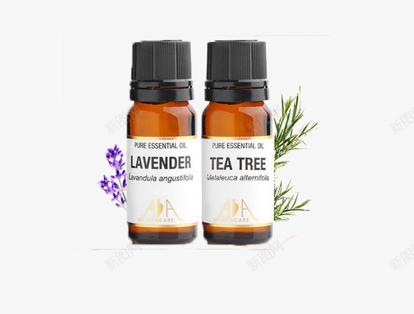 薰衣草精油套装png免抠素材_新图网 https://ixintu.com 产品实物 祛痘 精油组合 茶树精油