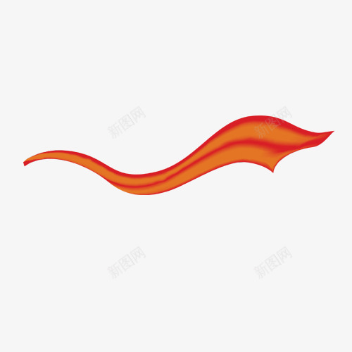装饰丝巾png免抠素材_新图网 https://ixintu.com 丝巾 红丝巾 红色 装饰 飘带