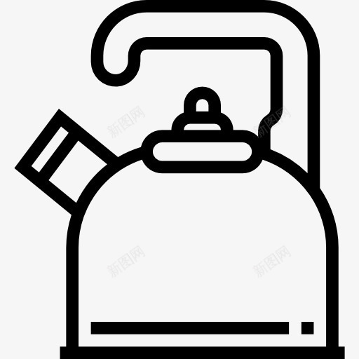 壶图标png_新图网 https://ixintu.com 厨房用具 咖啡壶 器皿 工具 水壶 热饮料 茶叶 食品 食品和餐厅