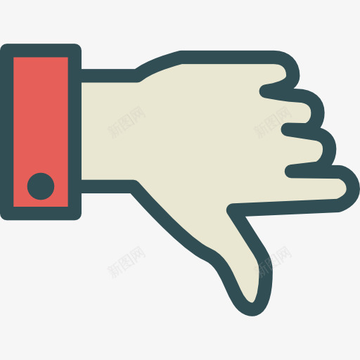 不喜欢图标png_新图网 https://ixintu.com 厌恶 手 手势 手指 接口