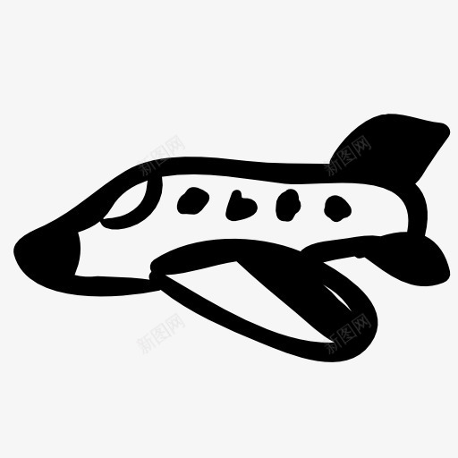 小飞机图标png_新图网 https://ixintu.com 飞机