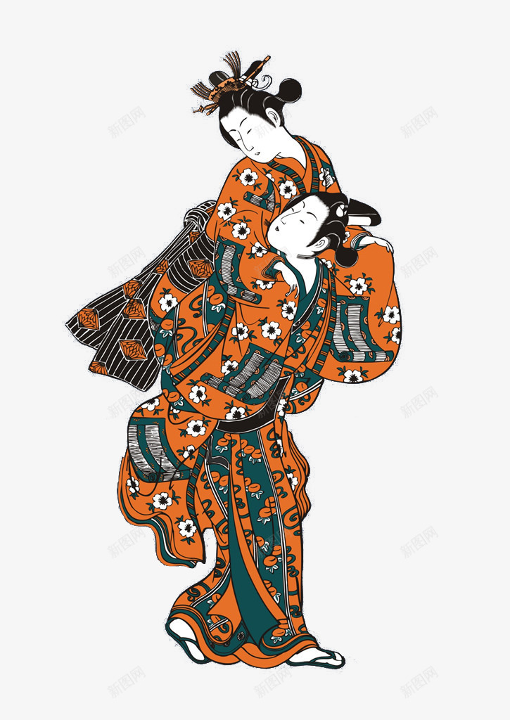手绘唐朝服饰面料png免抠素材_新图网 https://ixintu.com 古代服饰 唐朝 手绘人物 服饰 舞蹈 舞蹈跳舞培训班招生 花色 跳舞 面料