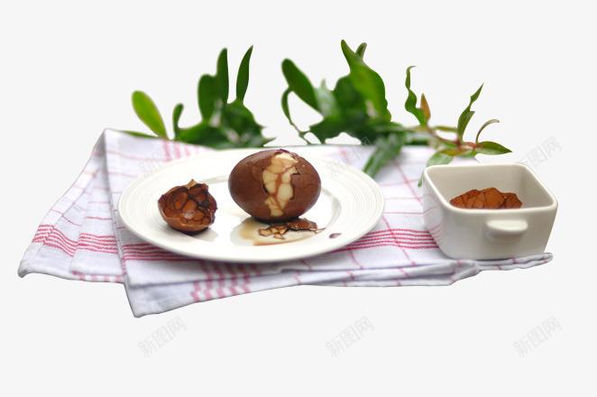 惬意早餐茶叶蛋png免抠素材_新图网 https://ixintu.com 产品实物 卤味 卤蛋 卤蛋饭 小吃 早点 茶叶蛋 鸡蛋