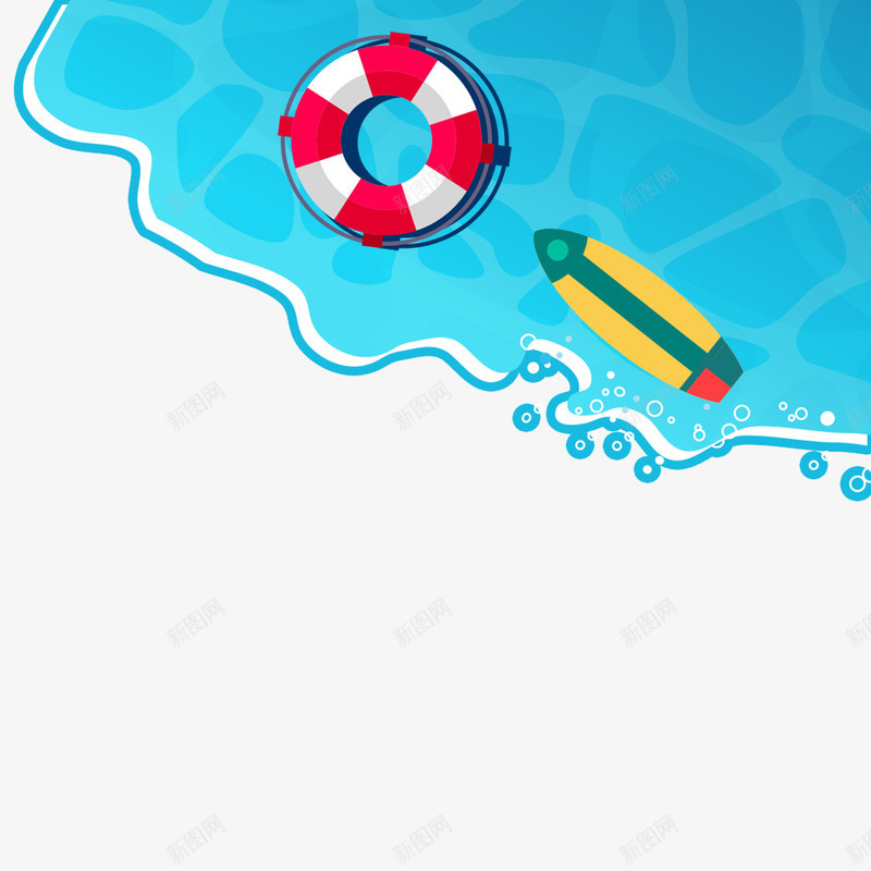 卡通海边psd免抠素材_新图网 https://ixintu.com 夏季旅游 夏季旅行 旅游团购 旅游海报 旅行 海边旅游海报 爱旅行