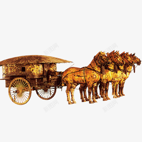 古代马车png免抠素材_新图网 https://ixintu.com 古代车马 古代马车 网页设计 装饰图案 马车