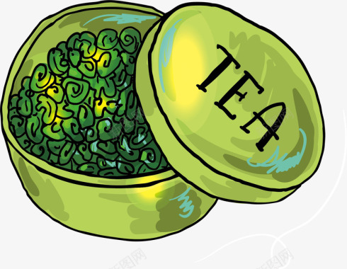 茶叶标志水墨茶叶矢量图图标图标