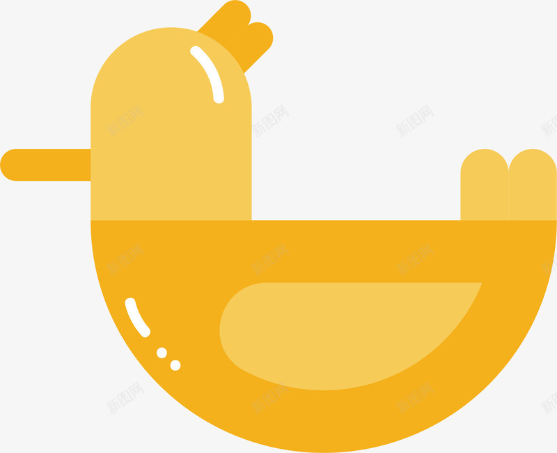 黄色的小鸭矢量图ai免抠素材_新图网 https://ixintu.com 卡通 可爱 玩具 翅膀 船 鸭子 黄色 矢量图