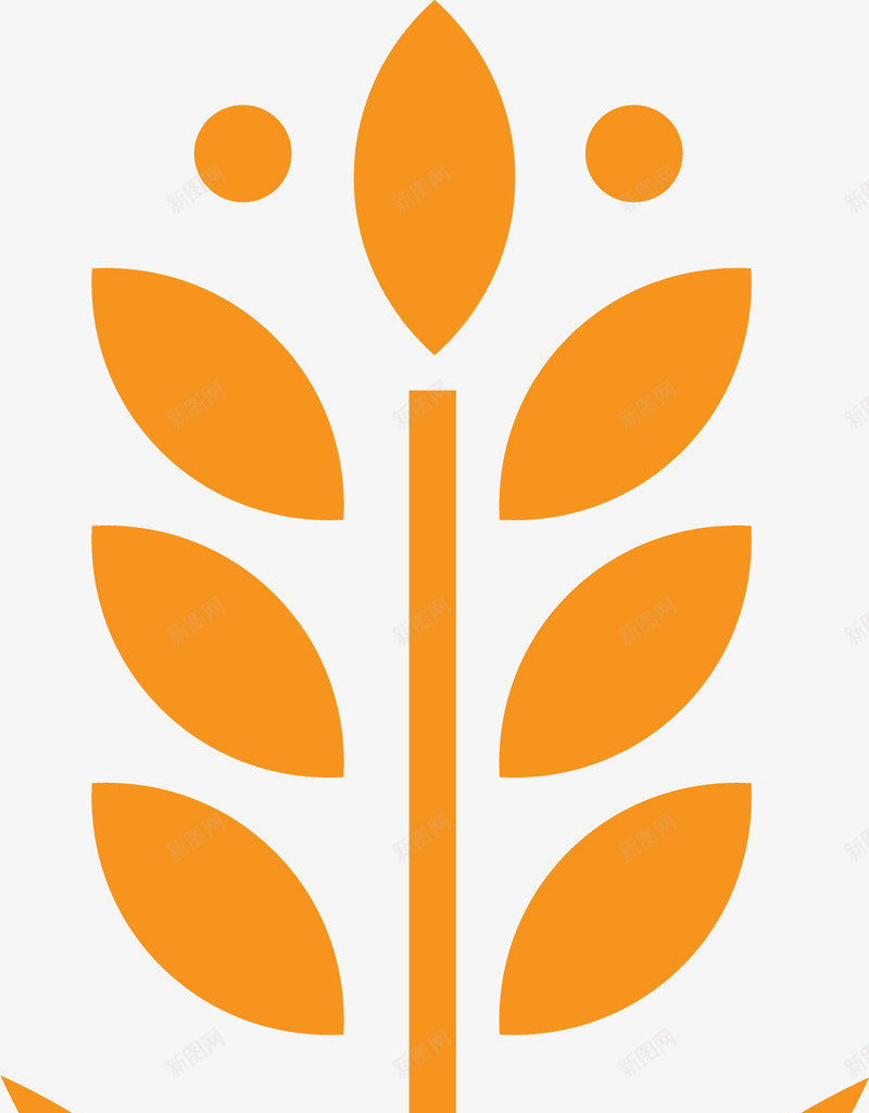 手绘卡通黄色花草矢量图图标ai_新图网 https://ixintu.com 卡通 图标 图案 手绘 树叶 树枝 植物 花草 黄色 矢量图