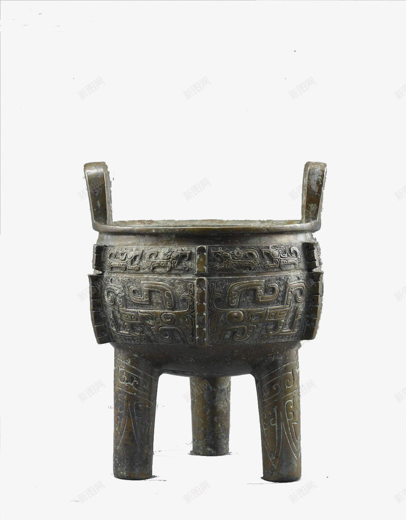 青铜鼎实物png免抠素材_新图网 https://ixintu.com 三足鼎 古代的鼎 青铜色 青铜鼎