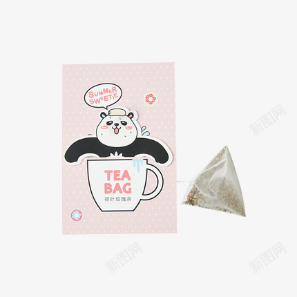 夏日甜心荷叶玫瑰茶png免抠素材_新图网 https://ixintu.com 产品实物 夏日甜心产品 花茶 茶叶包