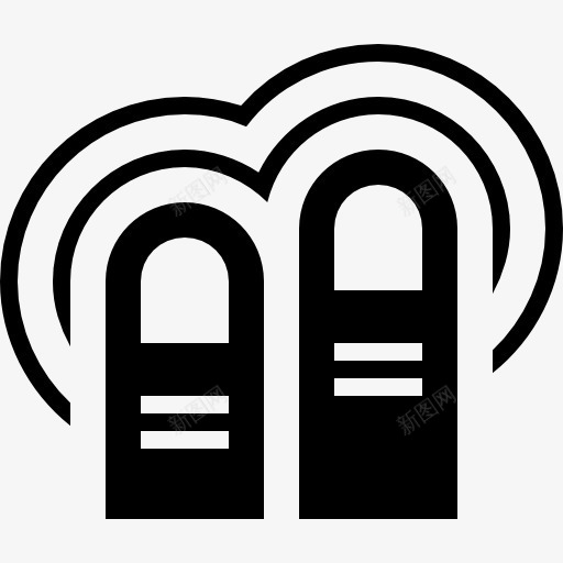 双击两手指图标png_新图网 https://ixintu.com 两 压力 姿态 山楂手势填充 手势 手指触摸 水龙头 点击 黑色