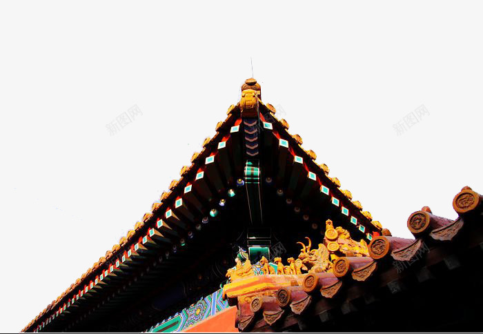 古代古典故宫角楼屋檐元素png免抠素材_新图网 https://ixintu.com 古代 古典 屋檐 故宫角楼