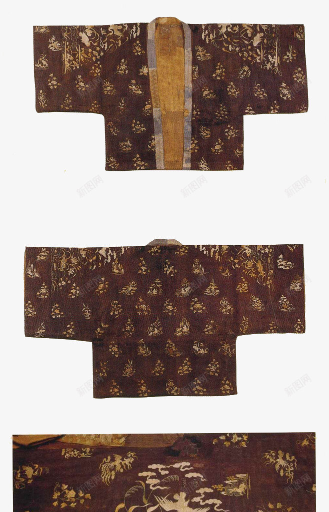 古风衣服png免抠素材_新图网 https://ixintu.com 古代 服饰 花纹 装饰
