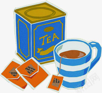 卡通手绘茶杯茶具茶叶png免抠素材_新图网 https://ixintu.com 卡通 茶具 茶叶 茶杯