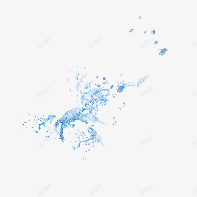 喷溅的水花png免抠素材_新图网 https://ixintu.com 喷溅的水花 夏季海报素材 洒水 设计素材