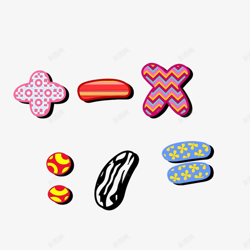 卡通彩色的各种等号的PSD分层图标psd_新图网 https://ixintu.com 卡通等号 数学标识符 数学等号 标识符号 符号标志 符号标识 迷彩