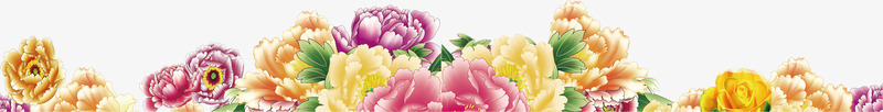 花边真花png免抠素材_新图网 https://ixintu.com 各种花组合 底边装饰 花边