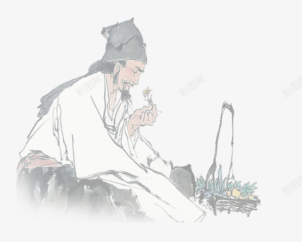 古代老头png免抠素材_新图网 https://ixintu.com 古代老头