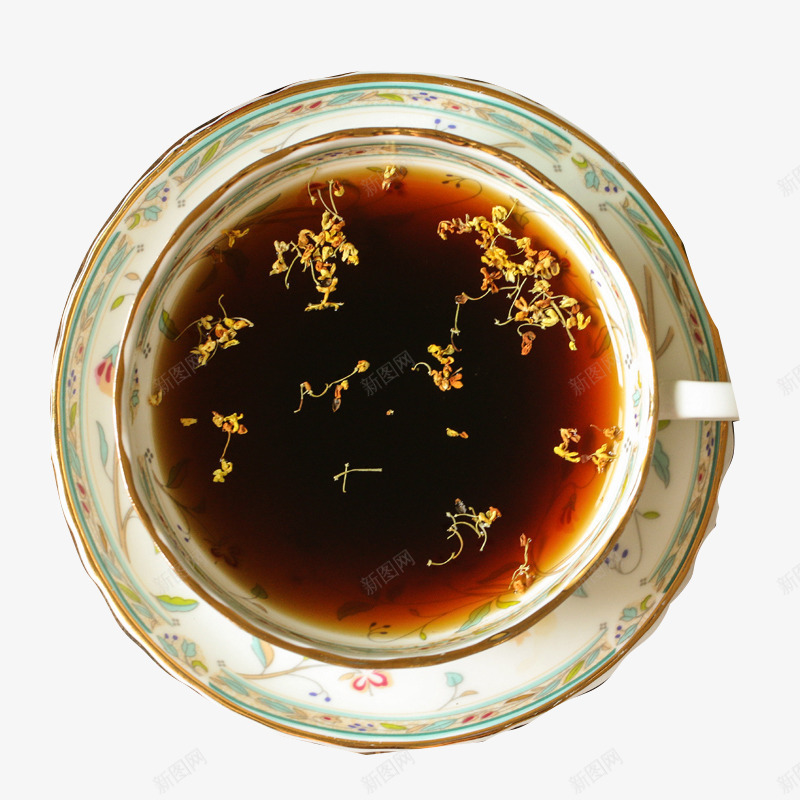 金银花茶png免抠素材_新图网 https://ixintu.com 产品实物 免费PNG 泡茶 茶叶 野生