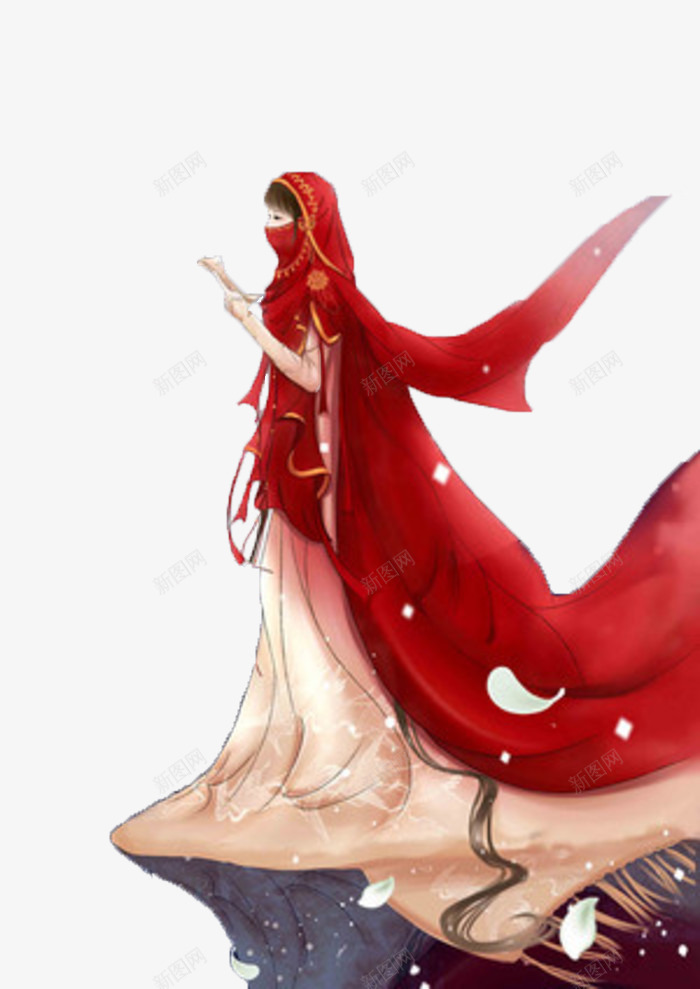 古代美女王昭君png免抠素材_新图网 https://ixintu.com 中国风 手绘 漫画 王昭君
