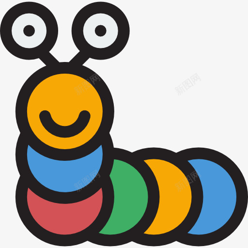 卡特彼勒图标png_新图网 https://ixintu.com 动物 卡特彼勒 孩子和婴儿 昆虫 玩具 虫子