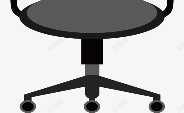 灰色商务转椅png免抠素材_新图网 https://ixintu.com 向下手势 灰色 矢量素材 落座 转椅