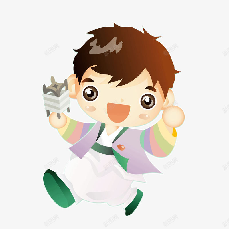 卡通男孩古代放风筝小孩矢量图ai免抠素材_新图网 https://ixintu.com 卡通 古代 小孩 放风筝 男孩 矢量图
