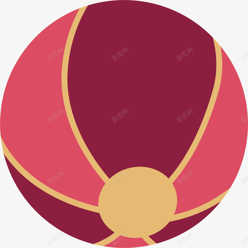 彩色的皮球矢量图ai免抠素材_新图网 https://ixintu.com 充气卡通 彩色 玩具 球体 皮球 红色 矢量图
