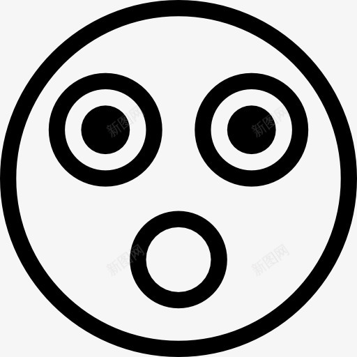 震惊图标png_新图网 https://ixintu.com 人 头 惊讶 手势界面 笑脸 表情 震惊