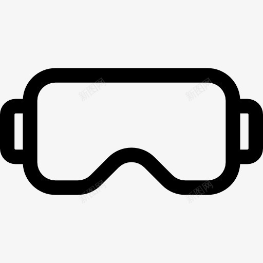 护目镜图标png_新图网 https://ixintu.com 夏季 护目镜 杂 海上运动 潜水 潜水镜