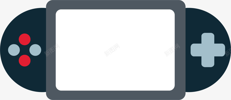 黑色扁平玩具游戏机png免抠素材_新图网 https://ixintu.com 儿童玩具 打游戏 游戏 玩具游戏机 玩耍 童年 童趣