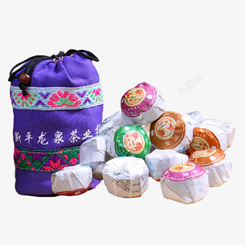 普洱茶茶丸png免抠素材_新图网 https://ixintu.com 产品实物 普洱熟茶 普洱茶 泡茶 组合装 茶丸 茶叶 袋装