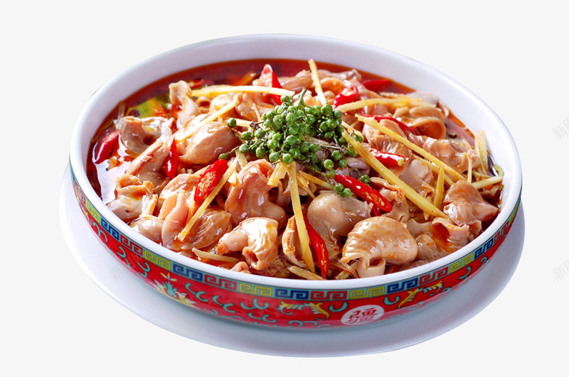 花椒肥肠红烧肥肠美食png免抠素材_新图网 https://ixintu.com 姜丝 猪大肠 猪肠 红烧肥肠 美食 花椒肥肠 辣椒 麻辣