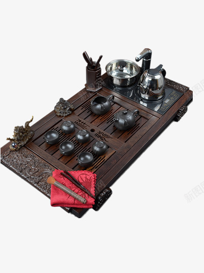 复古茶具png免抠素材_新图网 https://ixintu.com 中国风 产品素材 复古元素 茶具图片 茶具组合