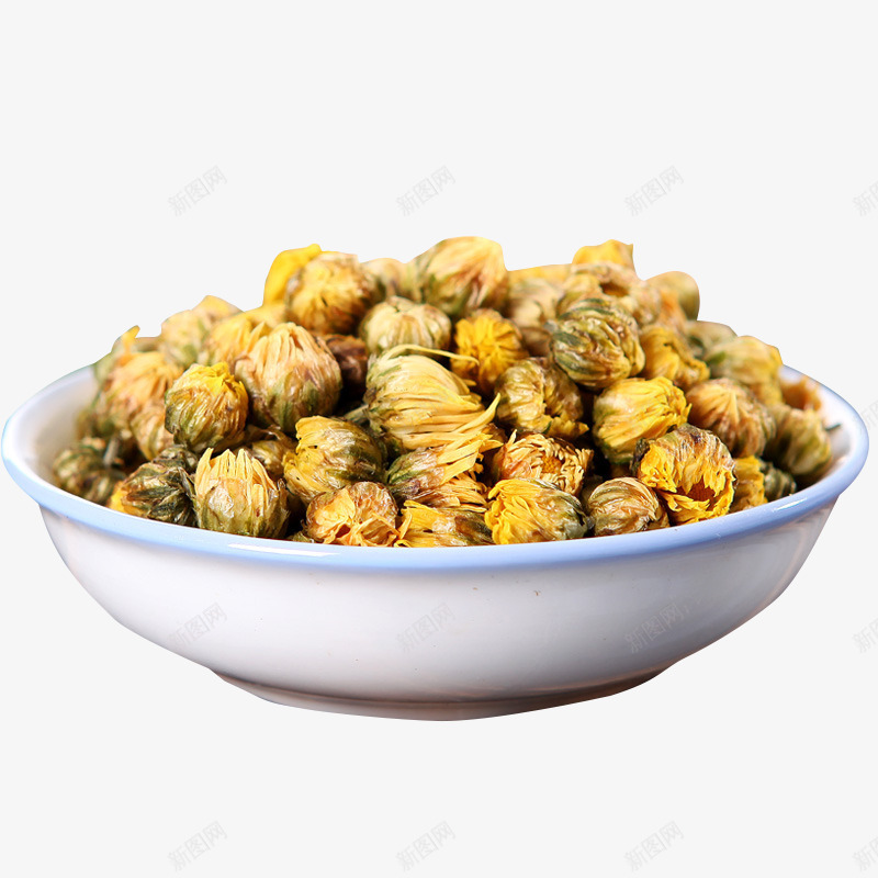 一碗菊花png免抠素材_新图网 https://ixintu.com 一碗菊花 产品实物 花茶叶 花草茶