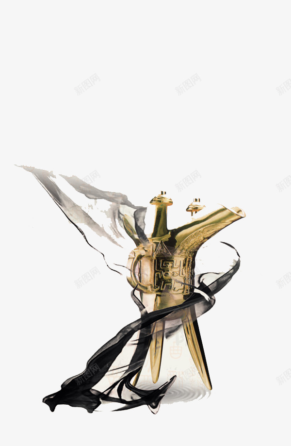 古代酒杯png免抠素材_新图网 https://ixintu.com 一个 卡通 古代 手绘 简图 酒杯 金色 黑色