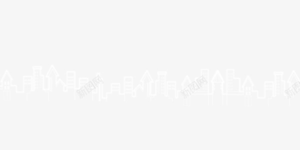 创意线条房子png免抠素材_新图网 https://ixintu.com 创意 房子 白色 线条房子 组合