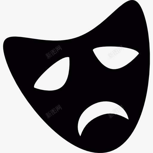 面具图标png_新图网 https://ixintu.com 悲剧 悲喜剧 戏剧 手势 面膜 面部
