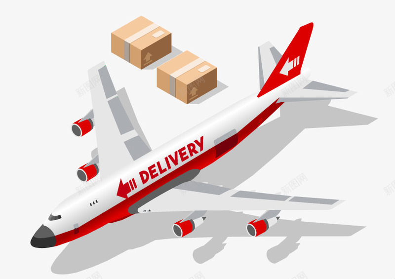 飞机航空元素矢量图ai免抠素材_新图网 https://ixintu.com 交通 元素 扁平 航空 飞机 矢量图