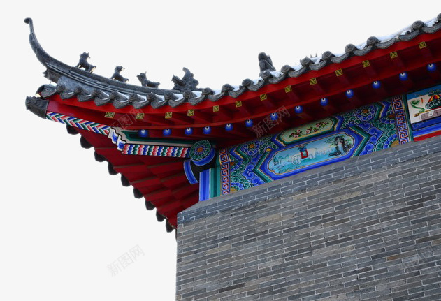 古代纹样装饰建筑png免抠素材_新图网 https://ixintu.com 古代建筑 建筑 建筑装饰 房顶 瓦顶