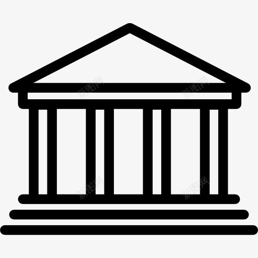 古代剧场图标png_新图网 https://ixintu.com 古典建筑遗迹 希腊 罗马